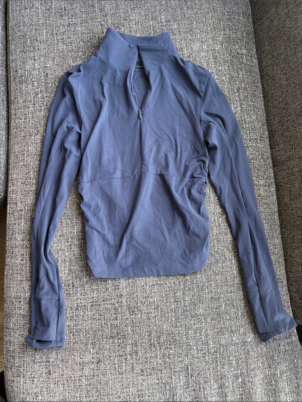 Athleta Transcend Half Zip in Navy Size S